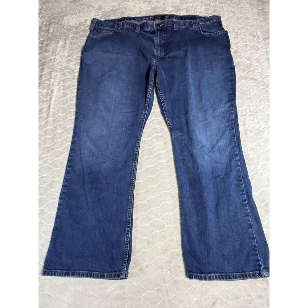 Carhartt Mens Relaxed Fit Jeans 50x30 Blue Denim Workwear Outdoor 102804-498